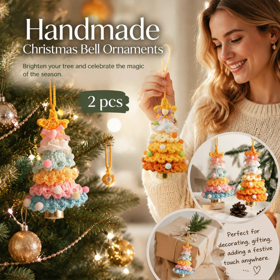 2 Pack Crochet Ornament D+G Rainbow 1 & Orange, Unique Decor Pair