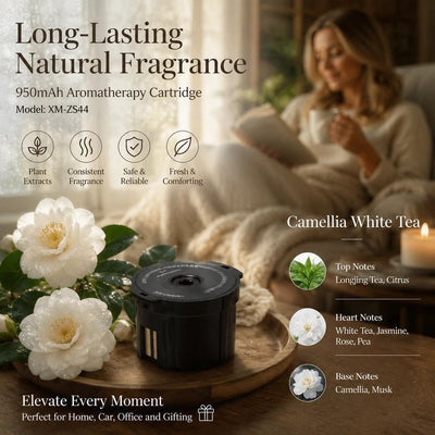 XM-ZS44 Fragrance Refill Pod, Gardenia White Tea, Car Accessory Gift