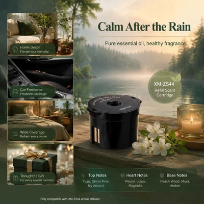 XM-ZS44 Fragrance Refill Pod, Calming Rain, Xmas Extra Scent
