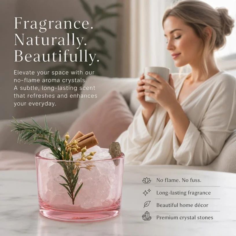 Crystal Stone Flameless Diffuser, Cherry Koi (Oil Not Included), Christmas Gift