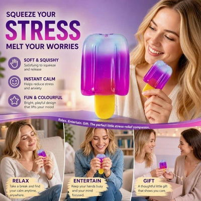 Slow Rise Popsicle Squishy Purple, Release Mental Pressure, Holiday Gift