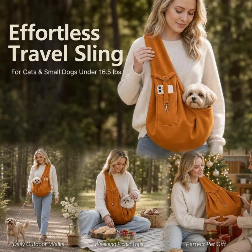 Solid Color Cat Carrier Up To 16.5lbs, Pink With Phone Pocket, Sweet Gentle Holiday Pet Gift