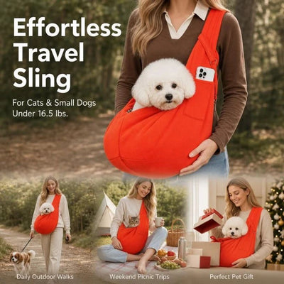 Solid Color Cat Carrier Up To 16.5lbs, Charcoal Grey With Phone Pocket, Streamlined Slim Carry Bag