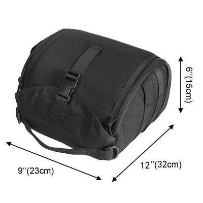 Portable Outdoor Adventure Storage Pouch Black, Slim Profile Easy To Clip On Backpacks