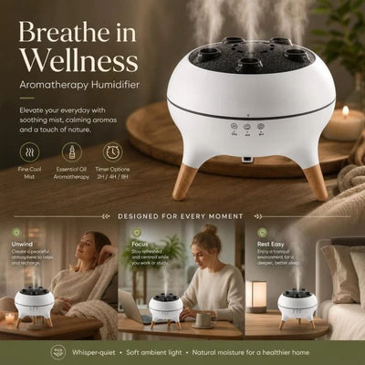 Sound Sensing Jellyfish Fragrance Diffuser, Dynamic RGB Glow, Silent Home Spa Companion