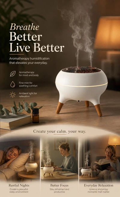 Whisper-Quiet Jellyfish Essential Oil Diffuser, Music Sensing Color Glow, Soothing Night Ambiance