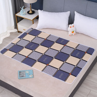 Waterproof Washable Underpad 100x150cm, Full 4-Layer Protection, Slip Resistant, Boone Journey Print, Stylish Household Mat
