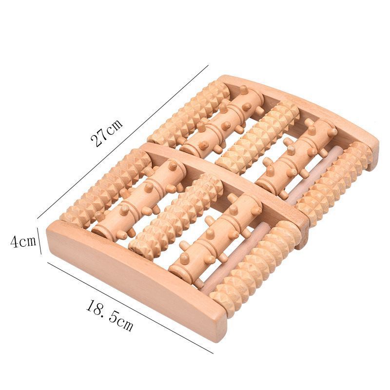 Five-Row Double Gear Foot Acupoint Roller, Intensive Sole Massage, Great Health Gift For Elders