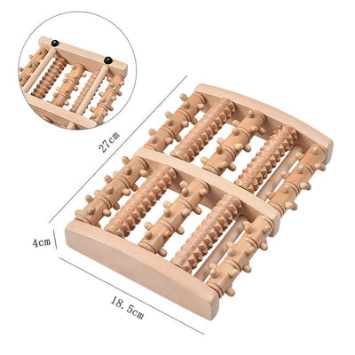 Five-Row Triple Gear Foot Roller Massager, Multi-Point Sole Stimulation, Ideal Leisure Gift For Indoor Use