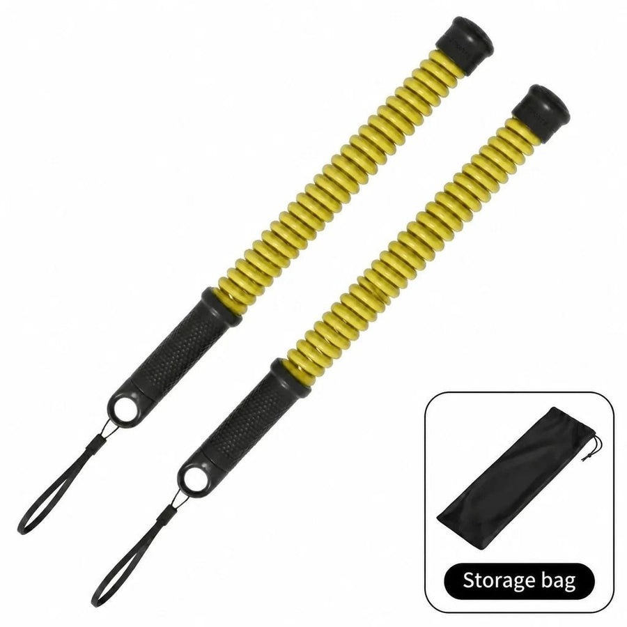 Wireless Body Shaping Swing Rope, 2.18 Lbs A Pair, 16.93in Yellow, Spring Battle Training Rope, With Storage Bag, Ideal Sports Enthusiast Gift