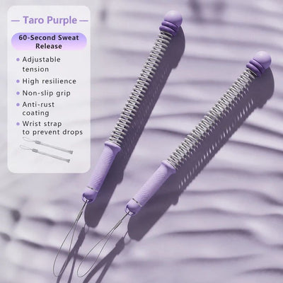 No Cable Spring Fitness Battle Rope, 3.09 Lbs A Pair, 16.93in Purple, Full Body Shaping Training Swing Rope For Home Gym