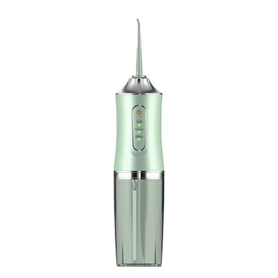Versatile Electroplated Cordless Water Flosser, Household Oral Irrigator For Daily Use, A10 Green Electroplated Model With 4 Nozzles