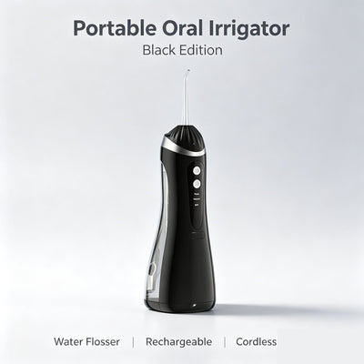 Portable Cordless Electric Water Flosser, A16 Black Oral Irrigator, Effective Deep Clean For Gaps Between Teeth, Daily Household Dental Equipment