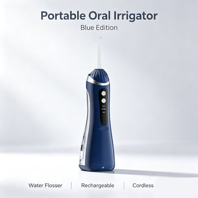 Household Electric Water Flosser, A16 Blue Oral Irrigator, Sturdy Cordless Teeth Cleaner Suitable For Home And Travel
