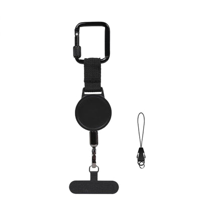Square Snap Buckle Retractable Lanyard, Stretch Pull Key Strap, Multi-Purpose Webbing Accessory For Mobile Phone, Keys & Luggage