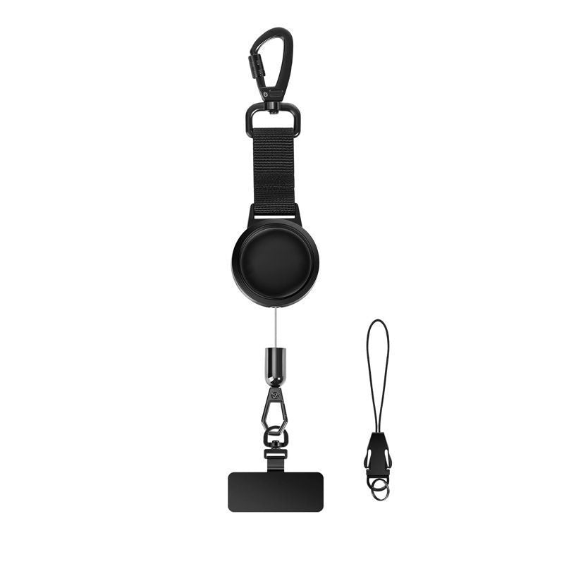 Square Tail Retractable Lanyard, Elastic Pull Key Holder, Durable Woven Webbing Strap For Phone, Bags And Daily Keys
