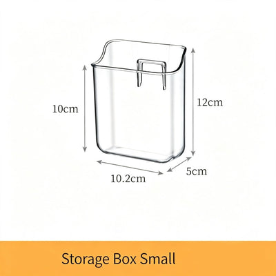 Wall Mount Clear Acrylic Storage Box, Small Size, Suitable For Bathroom Mirror Cabinet