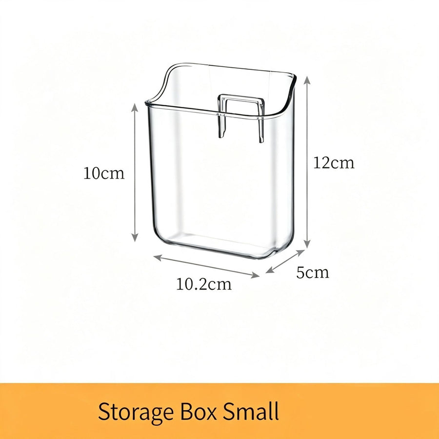 Wall Mount Clear Acrylic Storage Box, Small Size, Suitable For Bathroom Mirror Cabinet
