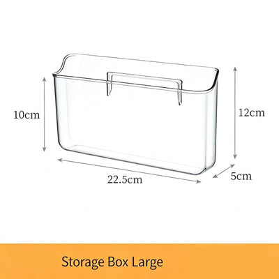 Wall Mount Clear Acrylic Storage Box, Large Size, Suitable For Bathroom Mirror Cabinet