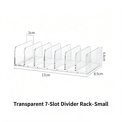 7 Grid Eyeshadow Storage Rack, Small Size Clear Acrylic Makeup Organiser