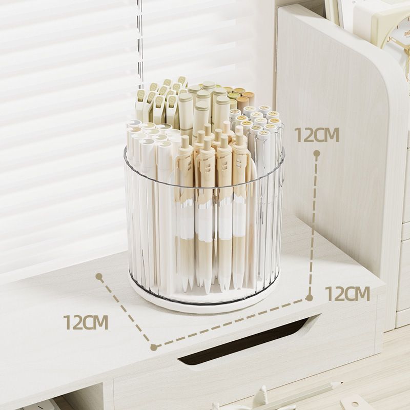 Desktop Storage Caddy, Multi Function White Single Pen Cup, Desk Drawer Divider Organiser, Ideal For Creating An Organised & Peaceful Home Workstation