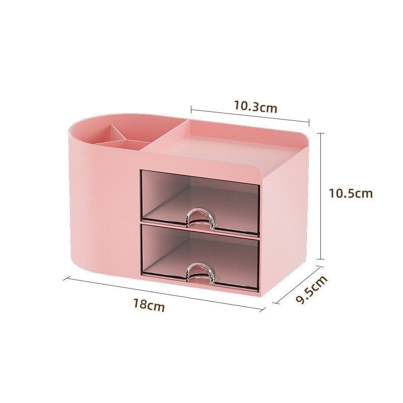 Pink Semicircle Desk Accessory Storage Holder, Non-Toxic Thickened Organiser, Soft Style Caddy For Warm Cosy Student Desks