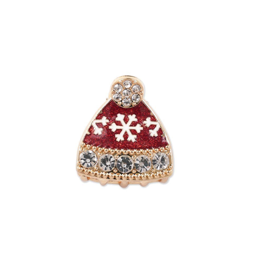 Fashion Alloy Shark Hair Claw, European Cartoon Santa Hat Hair Clip, Christmas Daily Party Hair Decor
