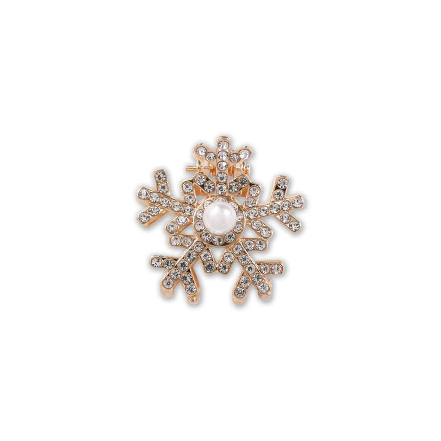 European Cartoon Alloy Hair Claw, Snowflake Metal Shark Clip, Festive Christmas Hair Ornament