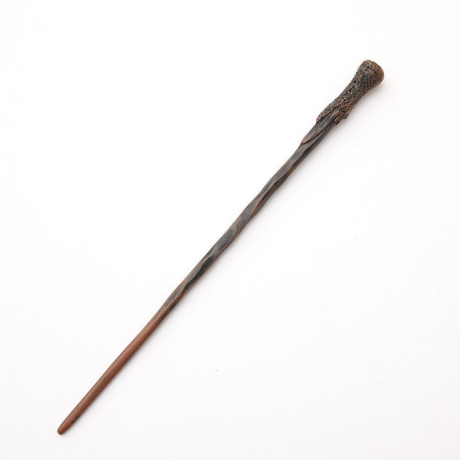 Retro Themed Cosplay Wand, Durable Resin Material, Holiday Display Piece, Style 4, Blue Gold Stamping Ribbon Gift Box