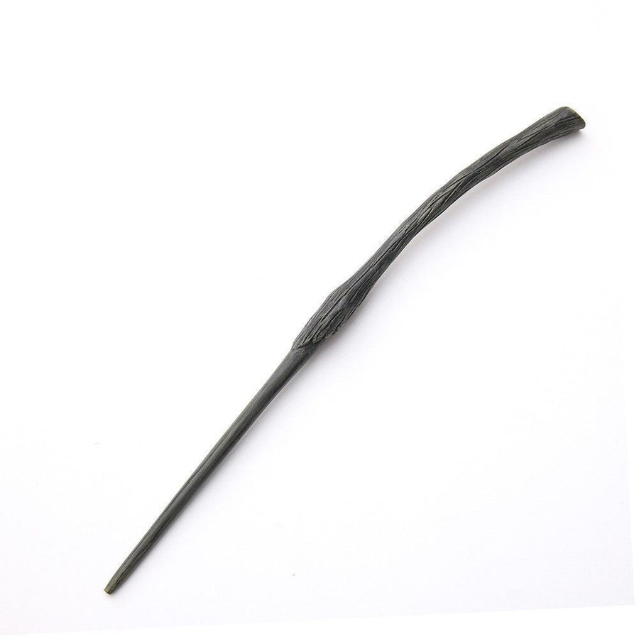 Curved Sculpted Resin Wizard Wand With Metal Core, Gothic Holiday Cosplay Decor, Style 18