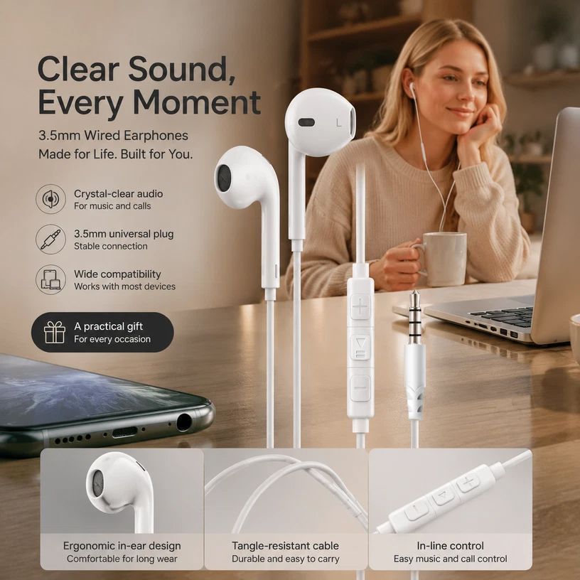 Colorful 3.5mm Wired In-Ear Earphones