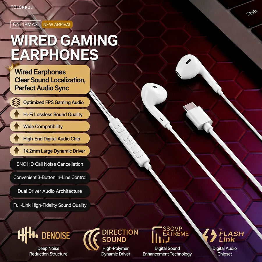 Type-C Wired In-Ear Earphones