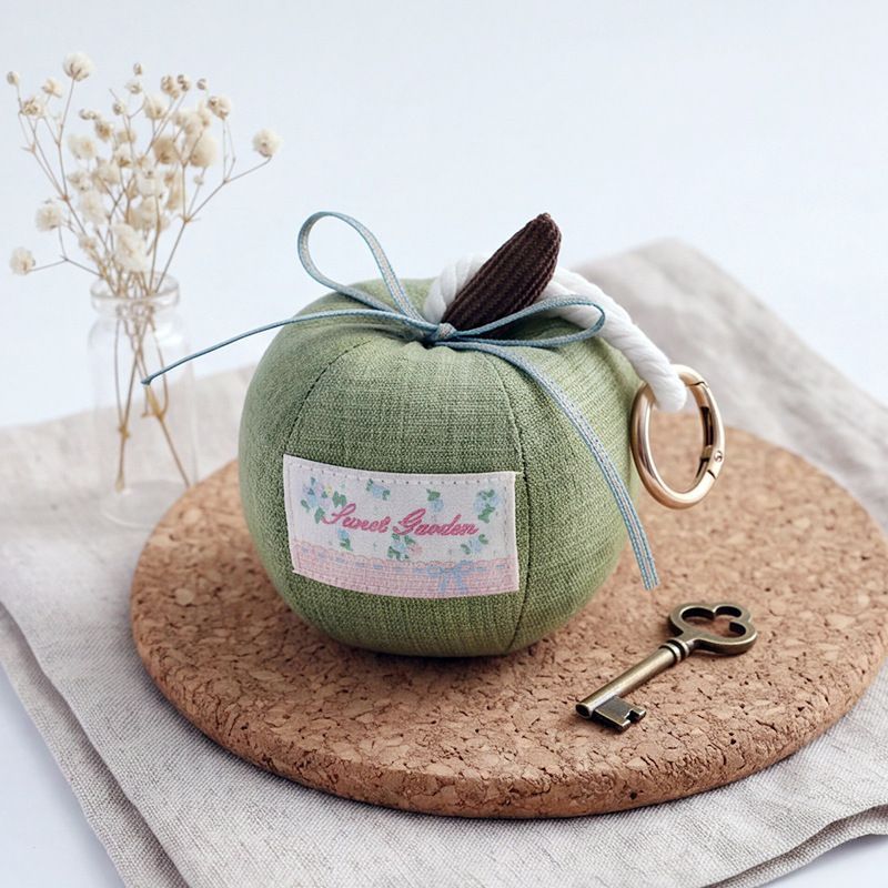2Pcs Christmas Eve Green Apple Ornaments