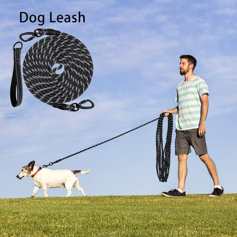 Dog Retractable Leash - Black, 1.0×2m