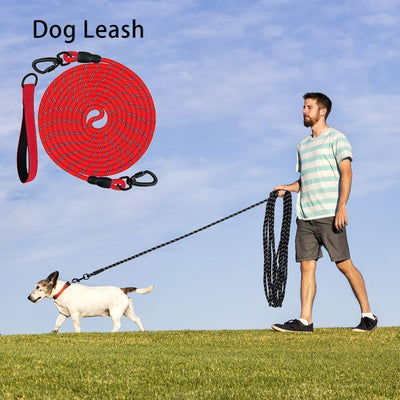 Dog Retractable Leash - Red, 1.0×15m