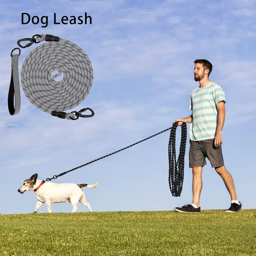 Dog Retractable Leash - Grey, 1.0×15m
