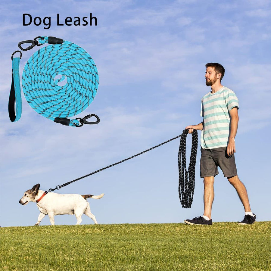 Dog Retractable Leash - Blue, 1.0×15m