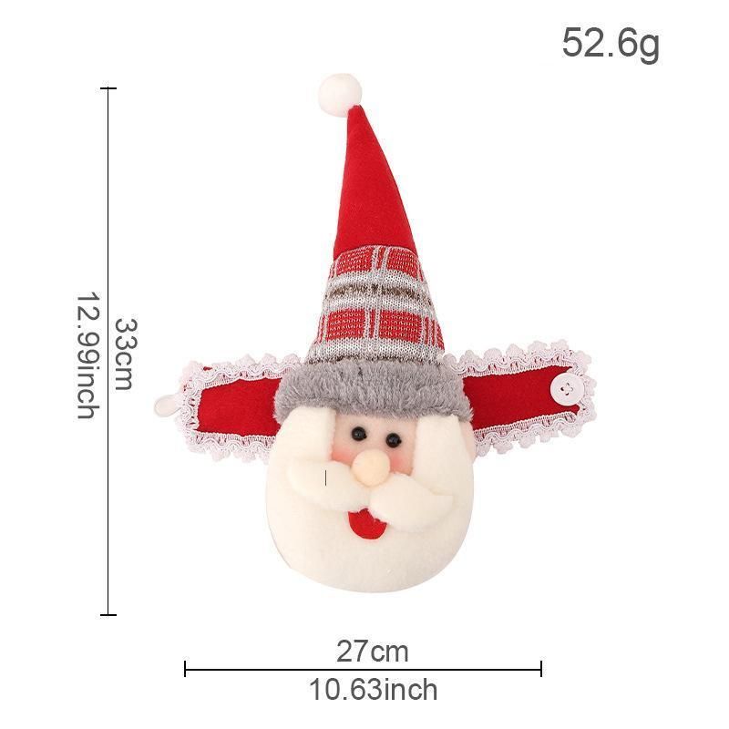 2Pcs Christmas Elastic Rope Santa Curtain Tiebacks