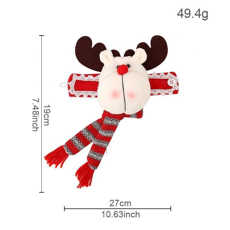 2Pcs Christmas Elastic Rope Reindeer Curtain Tiebacks