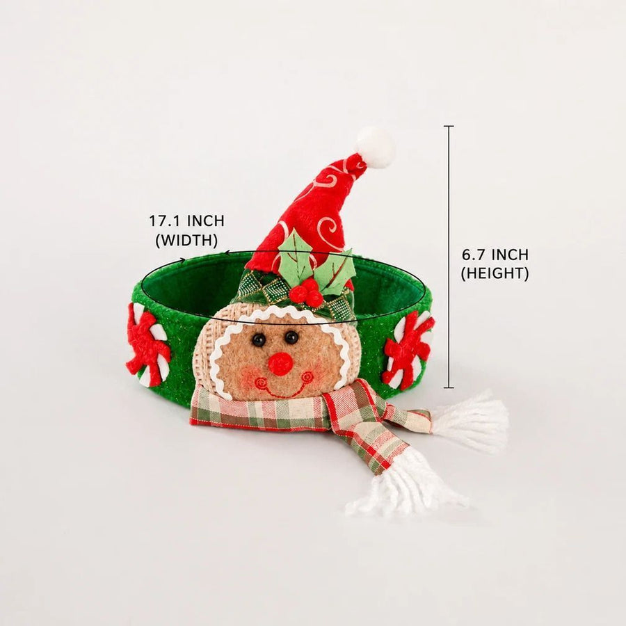 2Pcs Christmas Pointed Hat Gingerbread Man Curtain Tiebacks
