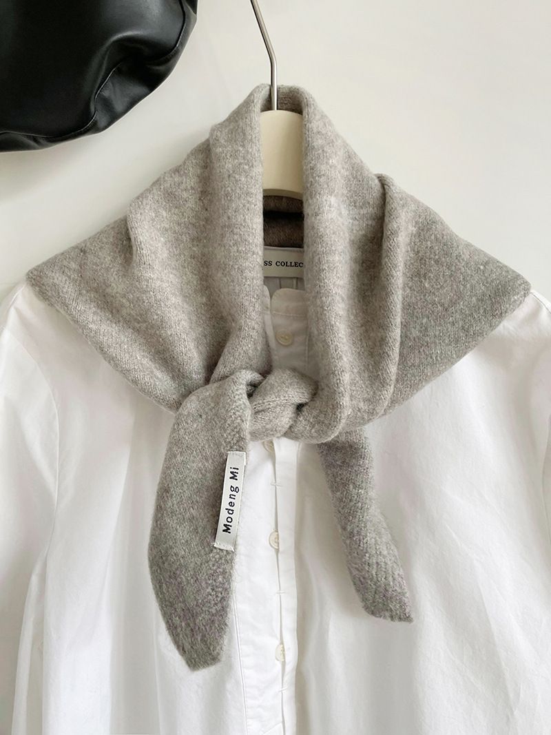 2pcs Fashion Warm Triangle Scarf - Chestnut, 35×105cm