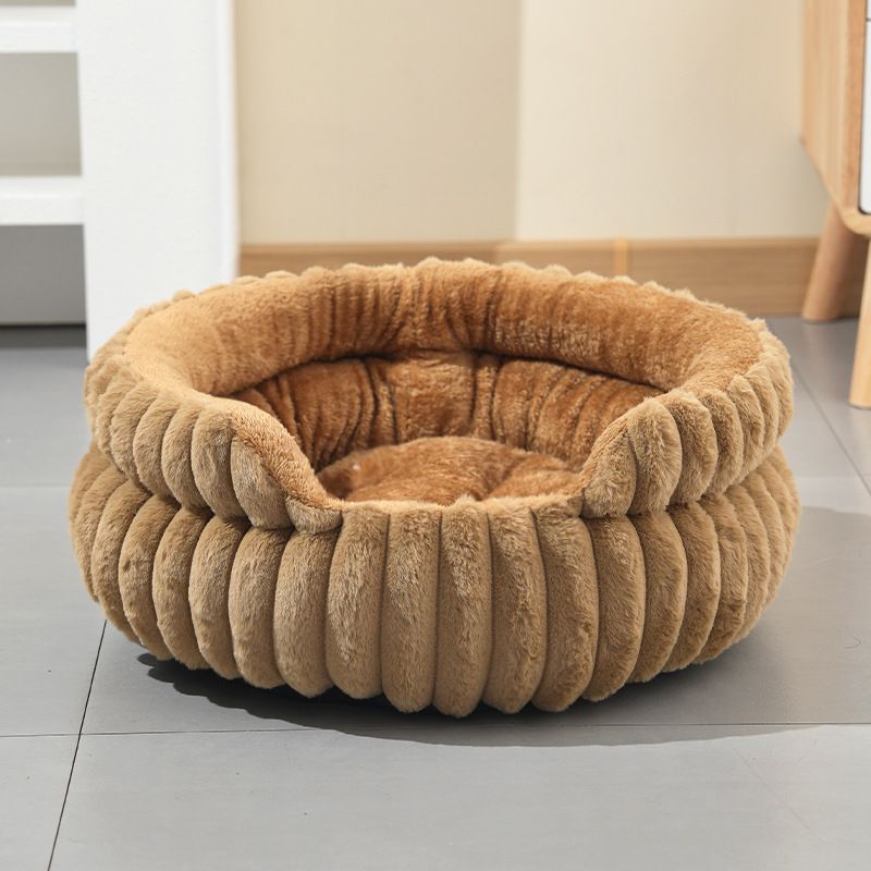 Notch Version Round Bed - Coffee, Size S: 40×40×15cm