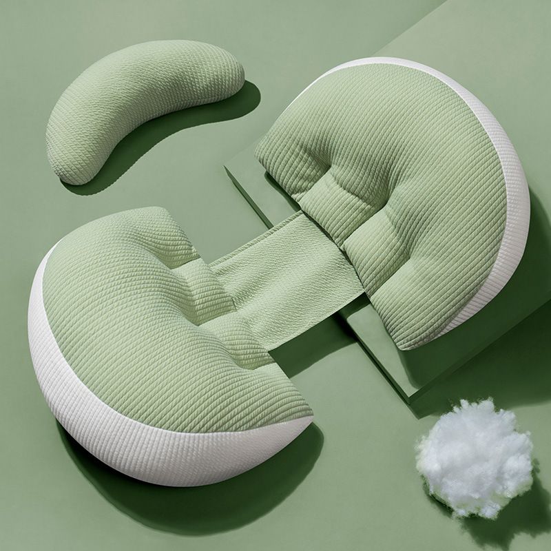 Pregnancy Belly & Back Support Pillow, Adjustable & Fully Machine Washable, High Elasticity & Long-Lasting Shape, Relieves Aches and Pains During Pregnancy./Sunlight green