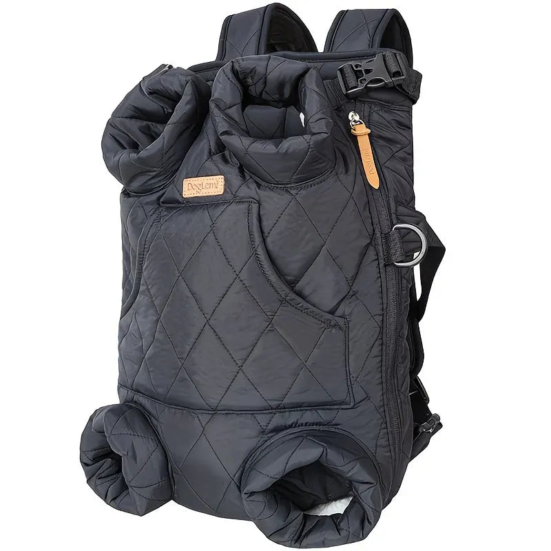 Winter Pet Front Pack: Warm, Lightweight, Hands-Free, Cozy Companion for Every Journey/black