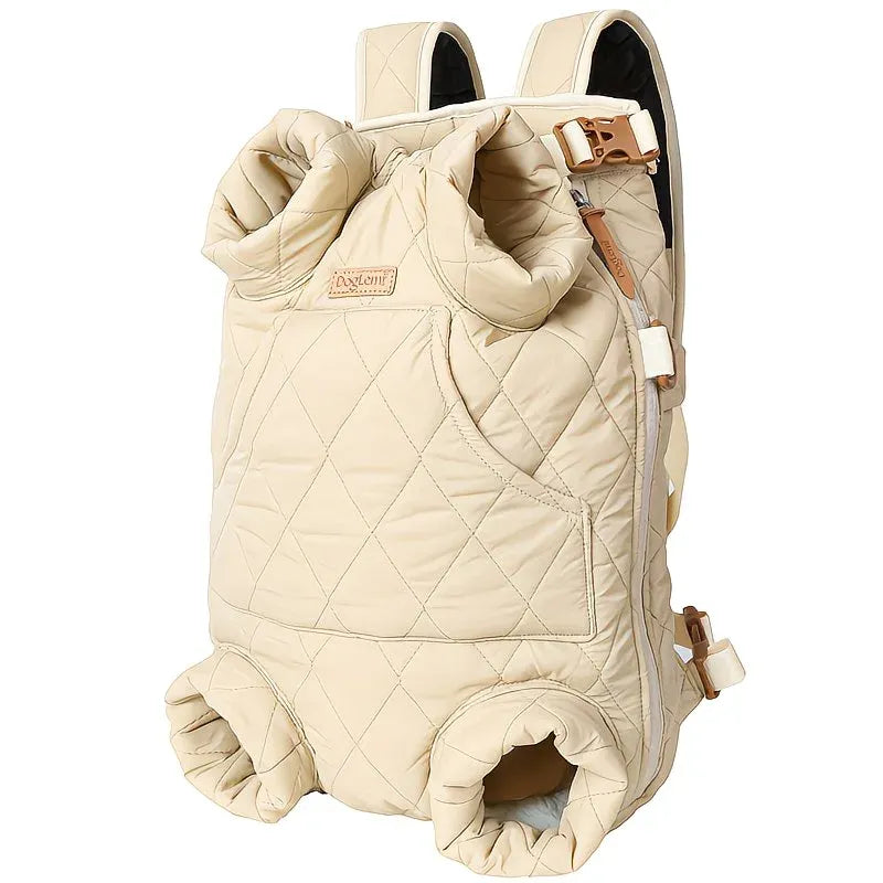 Winter Pet Front Pack: Warm, Lightweight, Hands-Free, Cozy Companion for Every Journey/beige