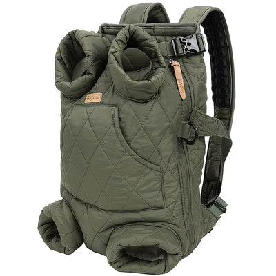 Winter Pet Front Pack: Warm, Lightweight, Hands-Free, Cozy Companion for Every Journey/pitch green