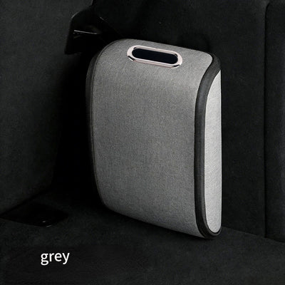 Car Trunk Shoe Box Organizer: Waterproof and Durable PVC Leather, Easy Installation with Velcro, Large Capacity for a Tidy Trunk, Say Goodbye to Mess and Travel in Style!/GREY