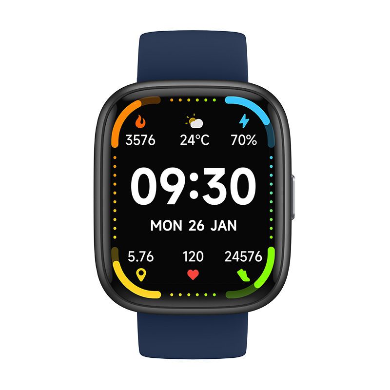 Smartwatch Voice Assistant Bluetooth Calling Health Monitoring Step Tracking  Message Alerts/blue