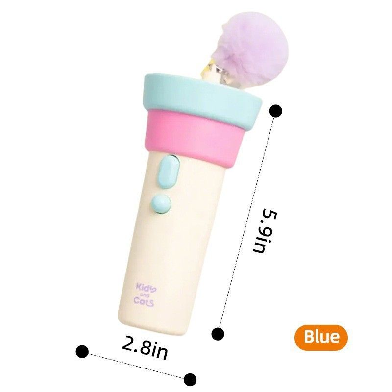 Electric Cat Fishing Wand Toy: One-Button Launch with Spring Retraction, the Perfect Stress-Relief Toy for Human-Pet Interaction/Blue head [gift battery *2+ replacement head *2+ screwdriver