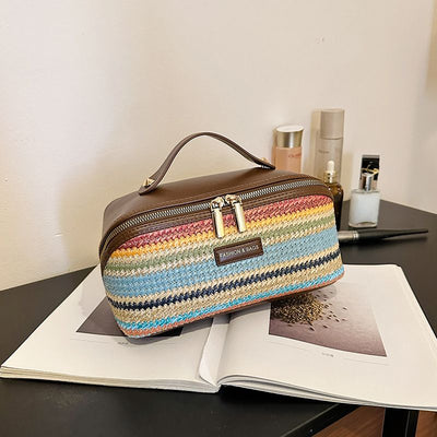 PU Large Capacity, Your Perfect Travel Companion — Stylish & Versatile Three-Dimensional Makeup Bag./Caihongge